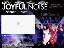 Tablet Screenshot of joyfulnoisemovie.warnerbroscanada.com