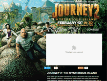 Tablet Screenshot of journey2mysteriousisland.warnerbroscanada.com