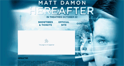 Desktop Screenshot of hereaftermovie.warnerbroscanada.com